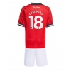 Koszulka piłkarska Manchester United Casemiro #18 Strój Domowy dla dzieci 2025-26 tanio Krótki Rękaw (+ Krótkie spodenki)